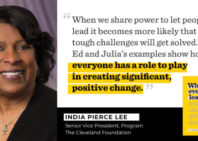 Endorsement graphic from India Pierce Lee, The Cleveland Foundation
