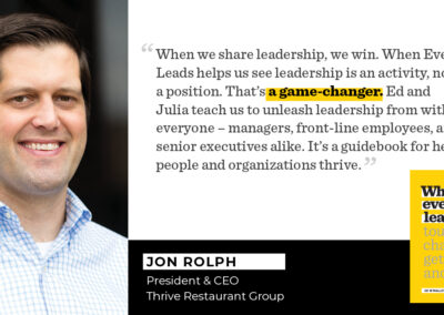 Endorsement from Jon Rolph, President & CEO, Thrive Restaurant Group